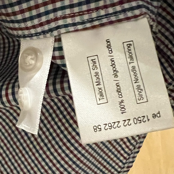 Lawrence Hunt Men’s Plaid Button Up Collared Shirt - Picture 7 of 9